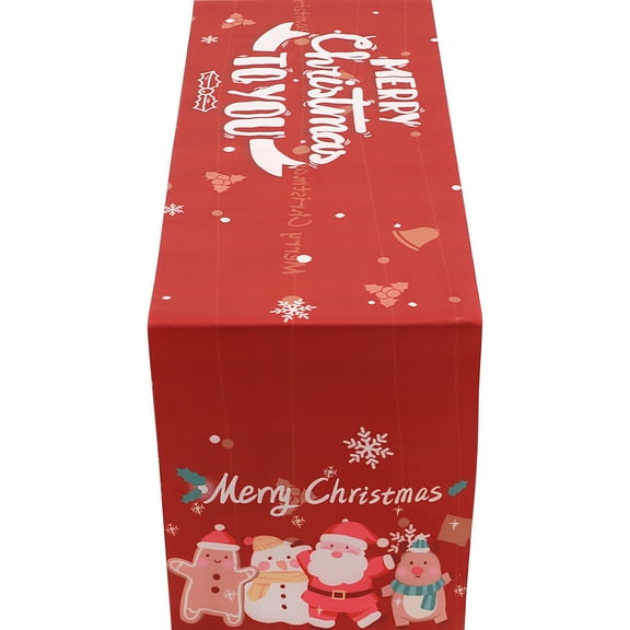 Creative Table Runner Winter Christmas Fireplace Scarf Dining Decoration Decorations Ornaments Wedding Cloth Red