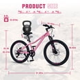 thumbnail image 4 of Ambifirner 24 inch Mountain Bike Shimano 6 Speed Mountain Bicycle with Dual Disc Brakes, Lightweight Bikes or Outdoor Adventure, 4 of 8