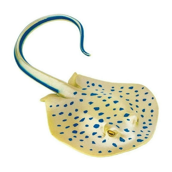 Safari Ltd. Blue Spotted Ray Figurine - Lifelike 6.5" Model Figure - Educational Toy for Boys, Girls, and Kids Ages 3 