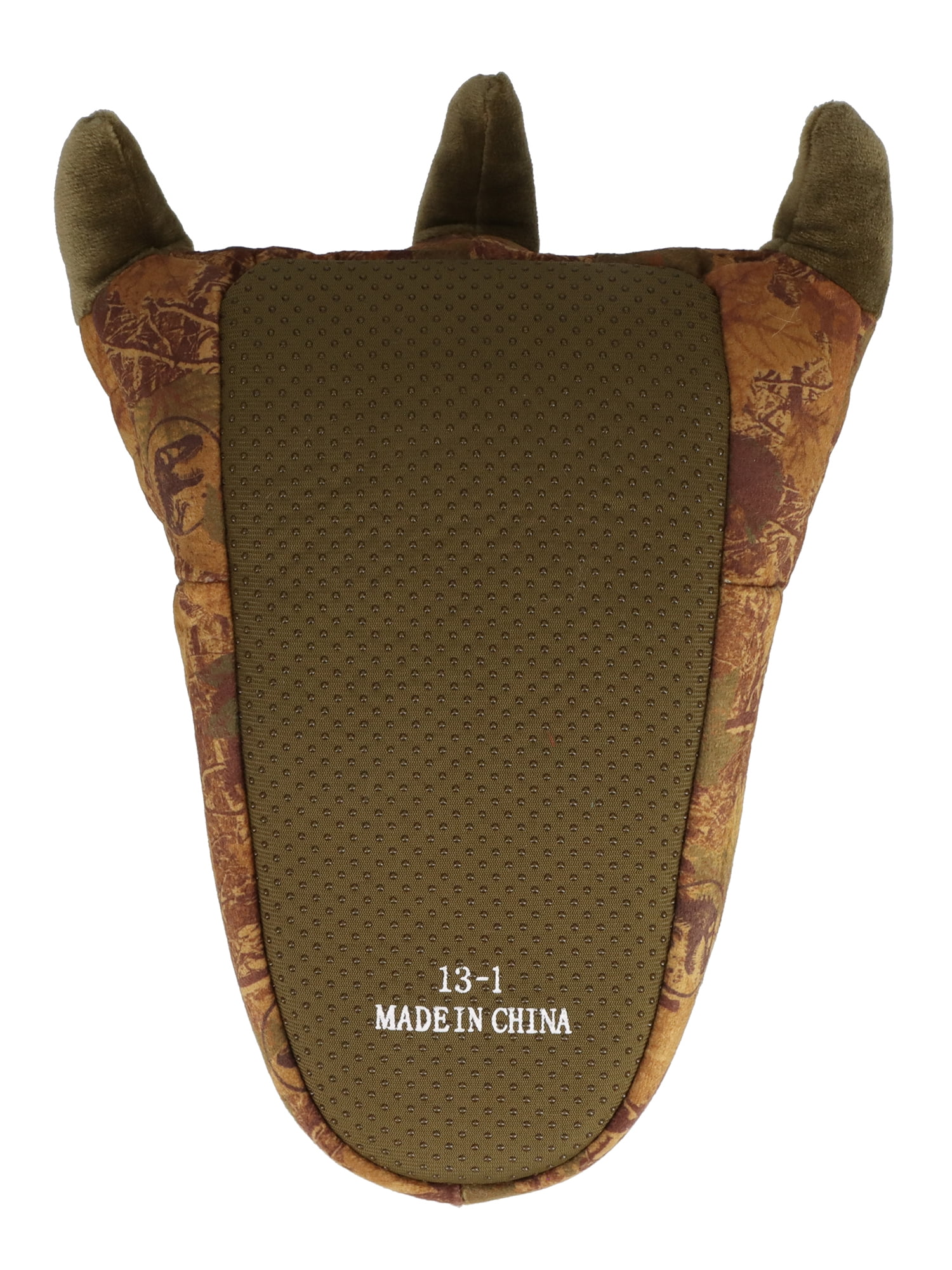 Jurassic World by Universal Boys Dinosaur Claw Plush Camo Slipper