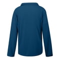 thumbnail image 4 of Women Solid Long Sleeve Turn Down Collar Blouse Pullover Tops Shirt Handstand Shirt Long Sleeve Our Womens Long Sleeve Short Sleeve Shirts Women Women Shirts Workout Turtle Neck Top Pack for Women, 4 of 4