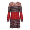 thumbnail image 4 of Robes Femmes DYTTDG Robe de Mode pour Femmes à Blocs de Couleur Col Rond Manches Longues Décontractée Maison Ample Mini-Robe en Liquidation Rouge,m, 4 of 6