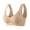 Khaki, variant on Underwire Bras for Women Plus Size C Cup Scalloped Push Up Seamless Lightly Lined T Shirt Bra (80C, Coffee)