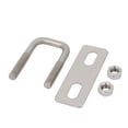 thumbnail image 3 of Unique Bargains 4pcs M6 20mm Inner Width 304 Stainless Steel Square U Bolt w Hex Nut Plate, 3 of 3