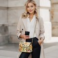 thumbnail image 2 of Pzuqiu Maple Leaf Women Leather Crossbody Bag Lightness Minimalist Leather Quilted Shoulder Bag with Chain Strap Craftsmanship Fashion Casual for Teen Girls-Women, 2 of 7