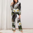 thumbnail image 2 of Kdxio Daisy Guinea Pig Women's Pajama Sets Long Sleeve Button Down Sleepwear Nightwear Soft Pjs Lounge Sets-Large, 2 of 7