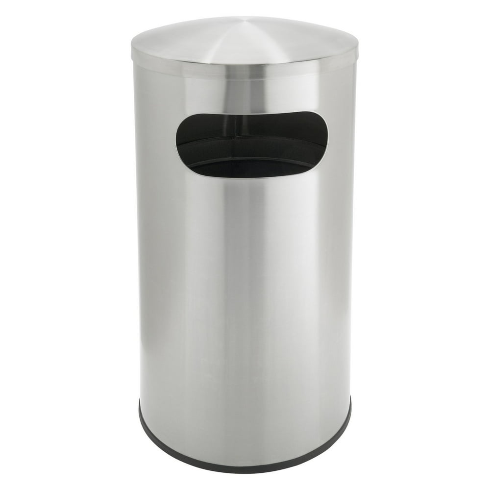 Commercial Zone Allure 15 Gallon Trash Can - Stainless Steel - Walmart Commercial Stainless Steel Garbage Cans