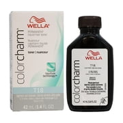 Wella Color Charm T18 Lightest Ash Blonde Permanent Liquid Hair Toner for Blonde Hair, 1.4 oz