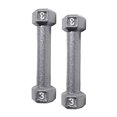 thumbnail image 2 of WF Athletic Supply 32lb Solid Hex Dumbbell Set with Storage Rack, 2 of 5