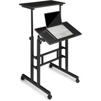 Victor VCTDC150A High Rise Adjustable Wood Laptop Stand, Brown ...