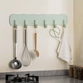 thumbnail image 5 of Wall Hooks Adhesive Hanging Rack with 6 Hooks for Bathroom Kitchen Entryway Storage Decor, 5 of 6