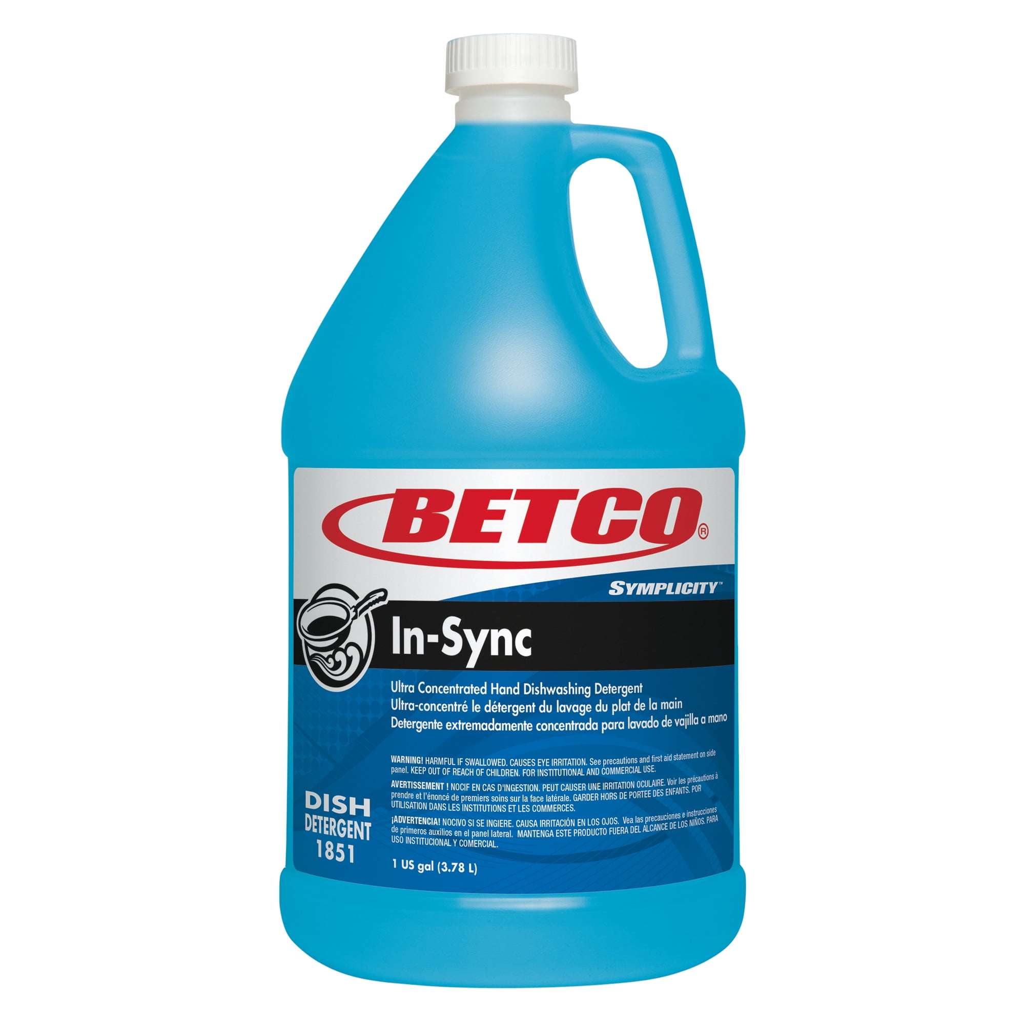 Betco® Symplicity™ In-Sync Dishwashing Detergent, 128 Oz Bottle, Case Of 4