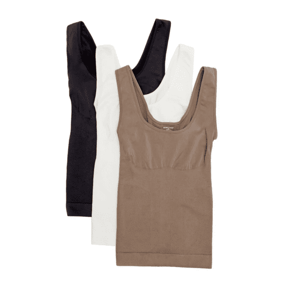 Nearly Nude 3pk Seamless Shaping Tank (584-826) ,Size S/M