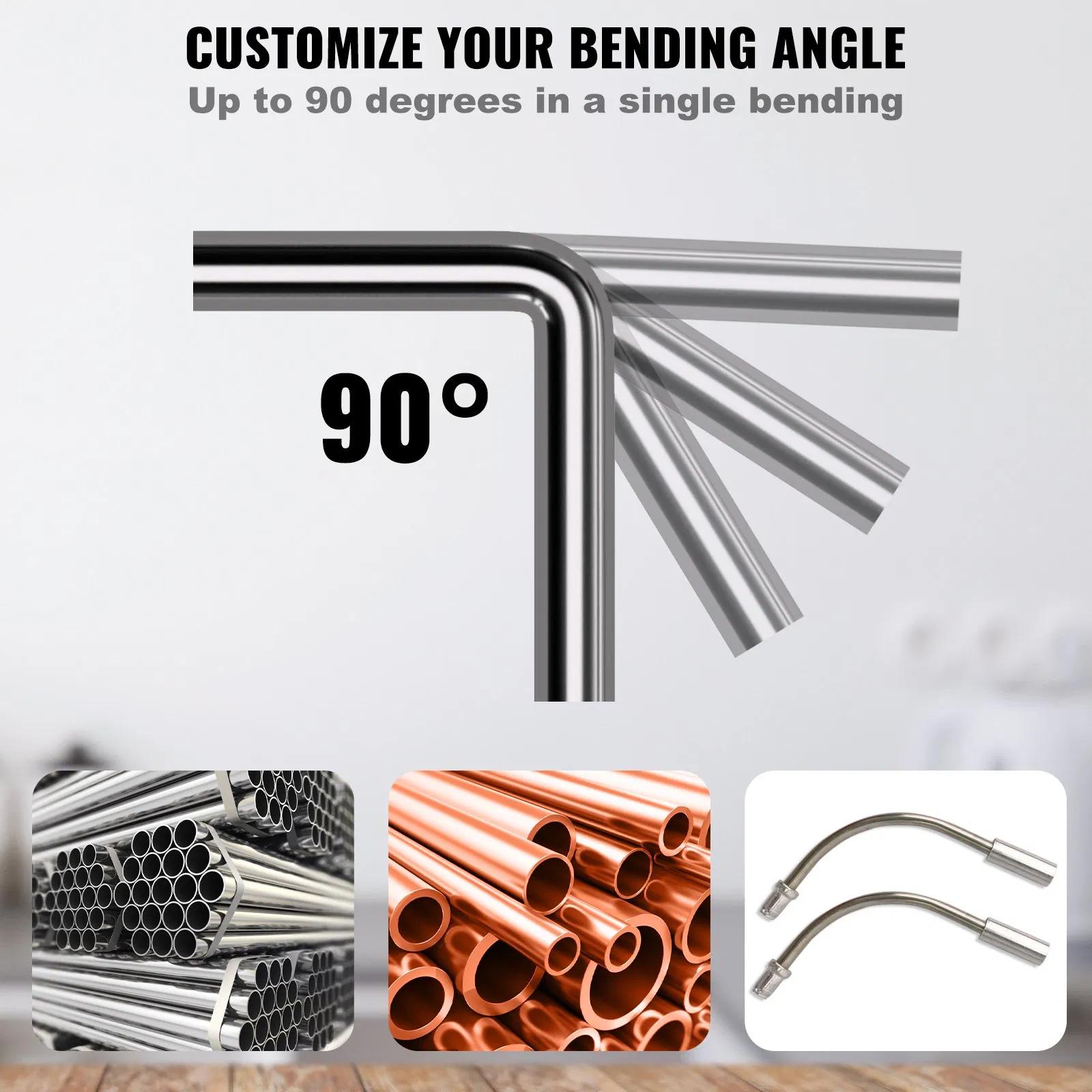 Pipe Tube Bender, Ratcheting Tubing Bender, Reverse Pipes Bending Tools with 7 Dies and Pipe Cutter for HVAC Air Conditioning Refrigerator Repair