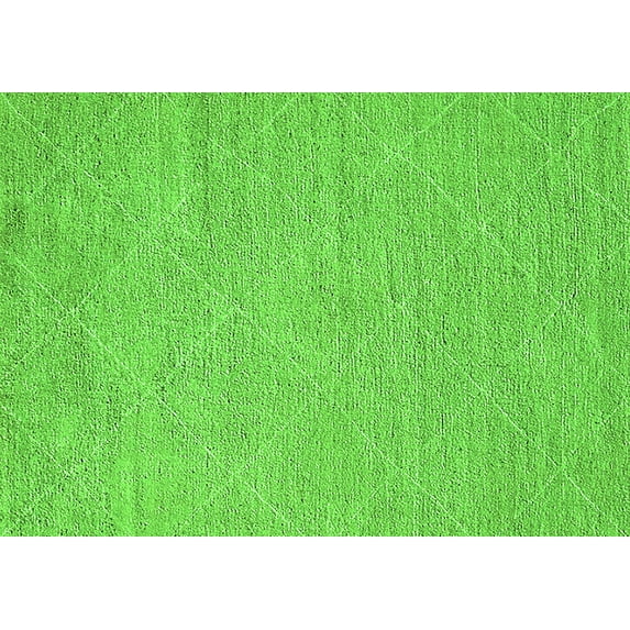 Ahgly Company Indoor Rectangle Solid Green Modern Area Rugs, 2' x 4'