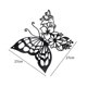 thumbnail image 2 of Decoración de pared mariposa colgante de metal negra Yuxing, 2 of 5