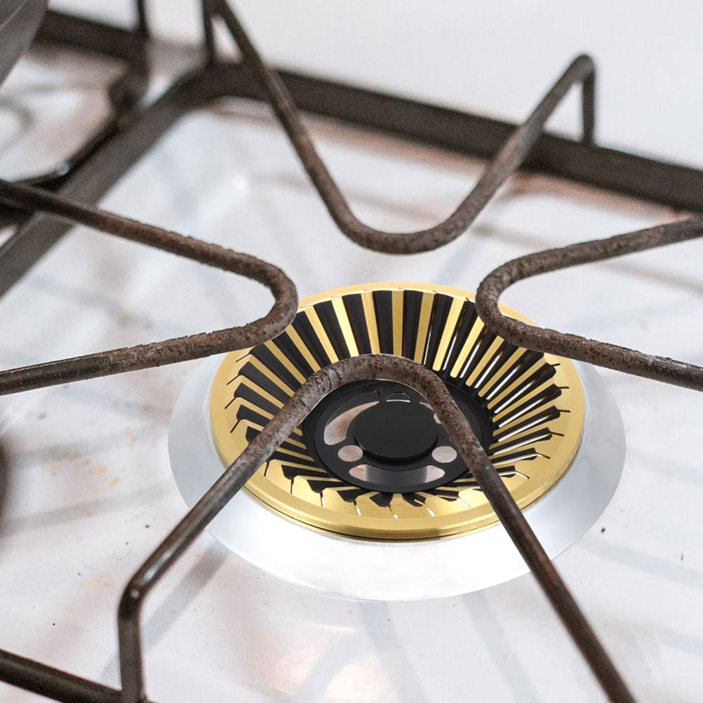 MLINS 2Pcs Cast Iron Wok Support Ring Wok Burner Stand Cooktop Burner Pot Metal Grate Fire Dispenser Wok Holder