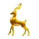 thumbnail image 1 of Escultura de ciervo de resina, figura de animal, decoración del hogar, linda, artificial, romántica. Amarillo, 1 of 9