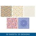 thumbnail image 7 of Roobee by Hello Hobby Dogs Paper Pad, Multicolor Design Scrapbook Paper, 50 Sheets, 25 Designs, 7 of 7