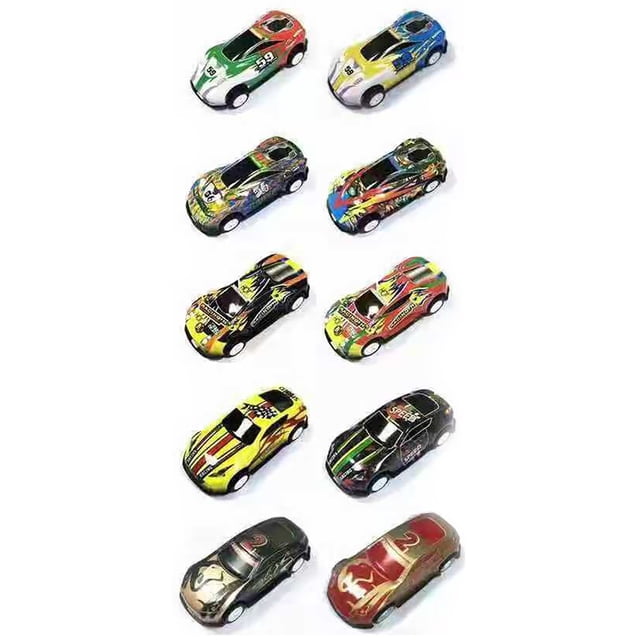Coche de juguete BuyWeek 10 piezas de metal