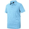 thumbnail image 3 of SWISSWELL Men's Sports Polo Shirts for Golf Short Sleeve Classic Solid Color for Casual and Business Wear, 3 of 6