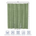 thumbnail image 4 of Split Shower Curtain for Transfer Bench,Vintage Forest Green Fabric Shower Curtains for Bathroom,Farmhouse Retro Solid Color Linen Texture Tub Sliding Transfer Bench Waterproof Bath Curtains 72"x84", 4 of 9