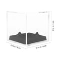 thumbnail image 3 of KAKOWELY 1 Set Transparent Baseball Displaying Box Tennis Storage Box Acrylic Box for Baseball,3.15"X3.15"X3.15", 3 of 5