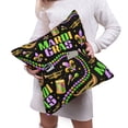 thumbnail image 6 of Bingfone Mardi Gras3 Linen Throw Pillow Covers Cushion Case Pocket Button Vintage Farmhouse Pillowcase For Sofa Couch Bed 20"X20", 6 of 9