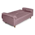 thumbnail image 4 of Sofá Cama Con Portavasos De Lino Palo De Rosa Modelo Andros, 4 of 9