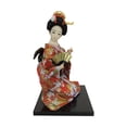 thumbnail image 2 of Muñecas geisha japonesas de 12 pulgadas con kimono, estatuas tradicionales artesanales independientes Estilo D, 2 of 9