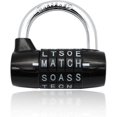 thumbnail image 1 of Combination Padlock,code Padlock Waterproof And Rustproof Lock(5 Letter Padlock), 1 of 5
