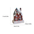 thumbnail image 3 of Christmas Decorations Indoor Outdoor, Resin Christmas House Mini Ornament, Color Light Desktop Decoration for Xmas Home, Holiday Gift, Mantel Shelf, 3 of 6