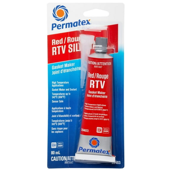 Permatex Red High Temperature RTV Gasket Maker 26BR, 80mL