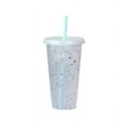 thumbnail image 1 of POINTERTECK Gobelet à Changement de Couleur avec Couvercles et Paille Réutilisable pour Boisson Froide/chaude Tasse Motif Confettis pour Adultes et Enfants, 1 of 2