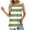 Green, variant on ZQUUVOU Tank Top For Women Stripe Front Pleated Printed Round Neck Summer Tops (Olive Green,2XL)