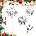 thumbnail image 5 of 12 Pack Artificial Glitter Berry Stems, NOGIS 11.4 inch Christmas Glitter Berries Spray Picks Holly Berry Branches for Christmas Tree Ornaments DIY Crafts Wreath Xmas Holiday Home Decor(White), 5 of 7