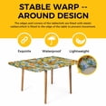 thumbnail image 4 of Orange Lemons Table Cloths for 3 Foot Rectangle Tables, Summer Botanical Checkered Farmhouse Patio Waterproof Elastic Fitted Tablecloths, Washable Rectangular Table Cover for Camping, 4 of 8