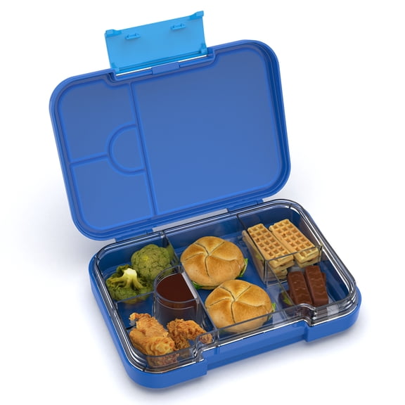 Aohea Dinosaur Themed Multi-Compartment Bento Box, Leak-Proof Lunch Container, Tritan Inner Tray & ABS Shell, 35/125/500ml, 210×147×45mm