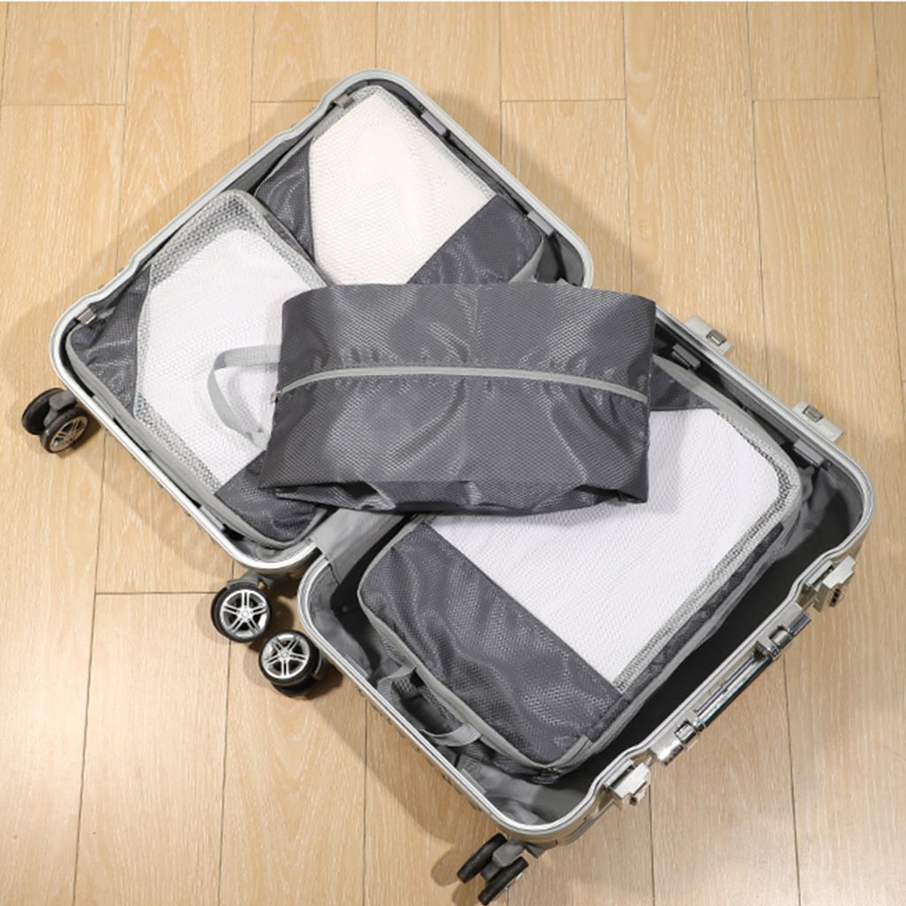 Luggage Cubes Compression Packing Cubes for Suitcase Travel Luggage Organizer with Shoe Bag Clothes Bag Packing Cubes