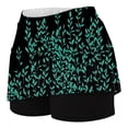 thumbnail image 4 of Abomasnow Tennis Skirts for Women Summer 2-in-1 Tummy Control Skirts with Shorts Floral Print High Waisted Stretchy Athletic Skorts on Clearance, 4 of 6