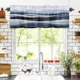 thumbnail image 3 of Peak Golden Texture Valances for Windows Blue Watercolor Cloud Diffuse Effect Rod Pocket Curtain Valance Window Treatment Short Curtains for Kitchen Living Room, 58"x16", 3 of 5