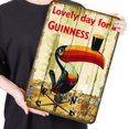 thumbnail image 2 of Placa Metal Vintage Guinness Pintura Hierro Rectangular Artística Pared 30x40cm, 2 of 9
