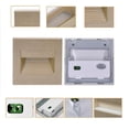 thumbnail image 5 of Lámpara de pared empotrada con luz LED para escaleras SANDIY, luces de noche para interiores, para decoración de escaleras, balcones, cocinas, luces para pies, luminaria blanca de 110 V/220 V, 5 of 5