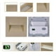 thumbnail image 5 of Lámpara de pared empotrada con luz LED para escaleras SANDIY, luces de noche para interiores, para decoración de escaleras, balcones, cocinas, luces para pies, luminaria blanca de 110 V/220 V, 5 of 5