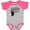 Baseball Heather and Hot Pink, variant on Inktastic Someone in Indiana Loves Me Boys or Girls Baby Bodysuit
