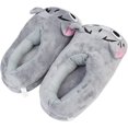 thumbnail image 4 of Pantuflas de invierno cálidas para interiores, acogedoras y suaves, divertidas zapatillas de gatito y dragón de dibujos animados, para adultos, niños, adolescentes, pantuflas cálidas para el hogar, gr, 4 of 5
