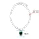 thumbnail image 2 of Pulsera corazón verde 18cm Horoz Plata 925 WP618, 2 of 5