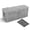Grey, variant on Cable Management Box Desk Handwoven Rattan Cord Hider Organizer With Lid Button Lock Power Strip Cover Wicker Decorative Basket Floor Wire Hiding Extension (grey)