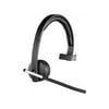 Logitech Wireless Headset H820e Single-Ear Mono Business Headset - Black