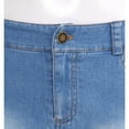 thumbnail image 5 of IEFIEL Womens Denim Low Rise Mini Skirt Casual Frayed Hem Pocket Pencil Skirt Blue L, 5 of 7